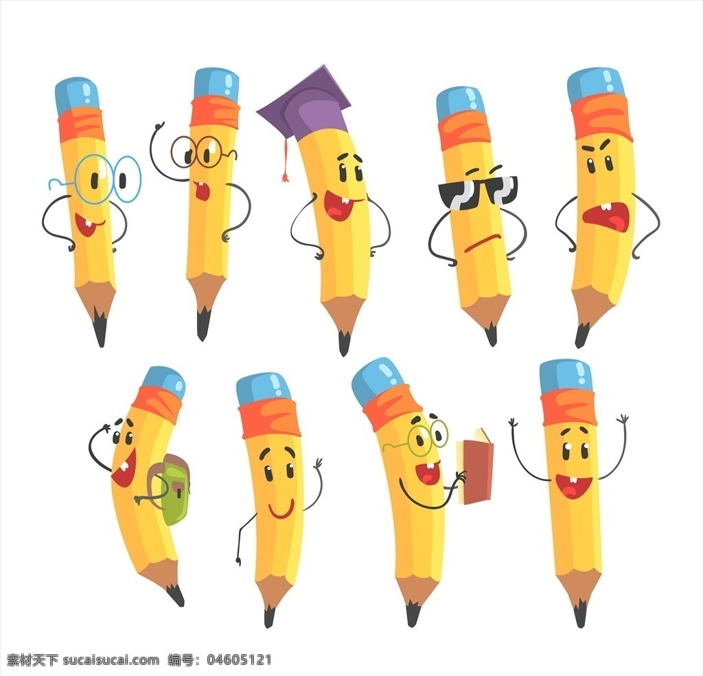 彩色画笔 彩色铅笔 一排铅笔 彩笔 彩色 色彩 颜色 画笔 黄色 红色 绿色 蓝色 五颜六色 绘画 画画 学习用品 文具 书本 纸张 学习 动漫动画