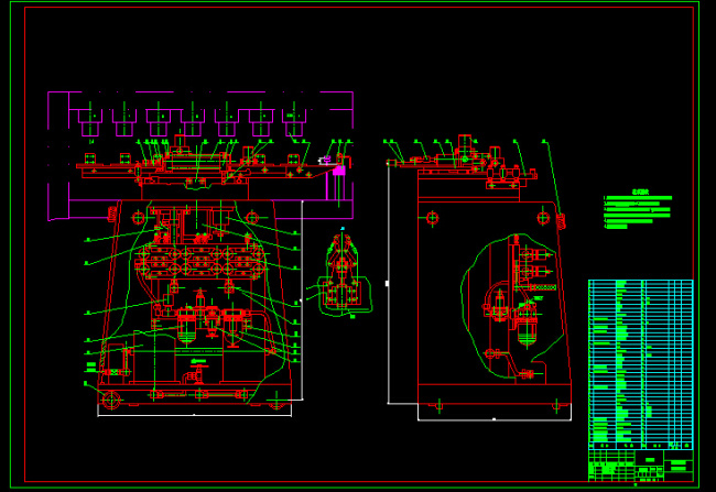 工位 冲床 专用机械 手套 图 cad 图纸 dwg文件 机械手图纸 液压 气动 cad素材