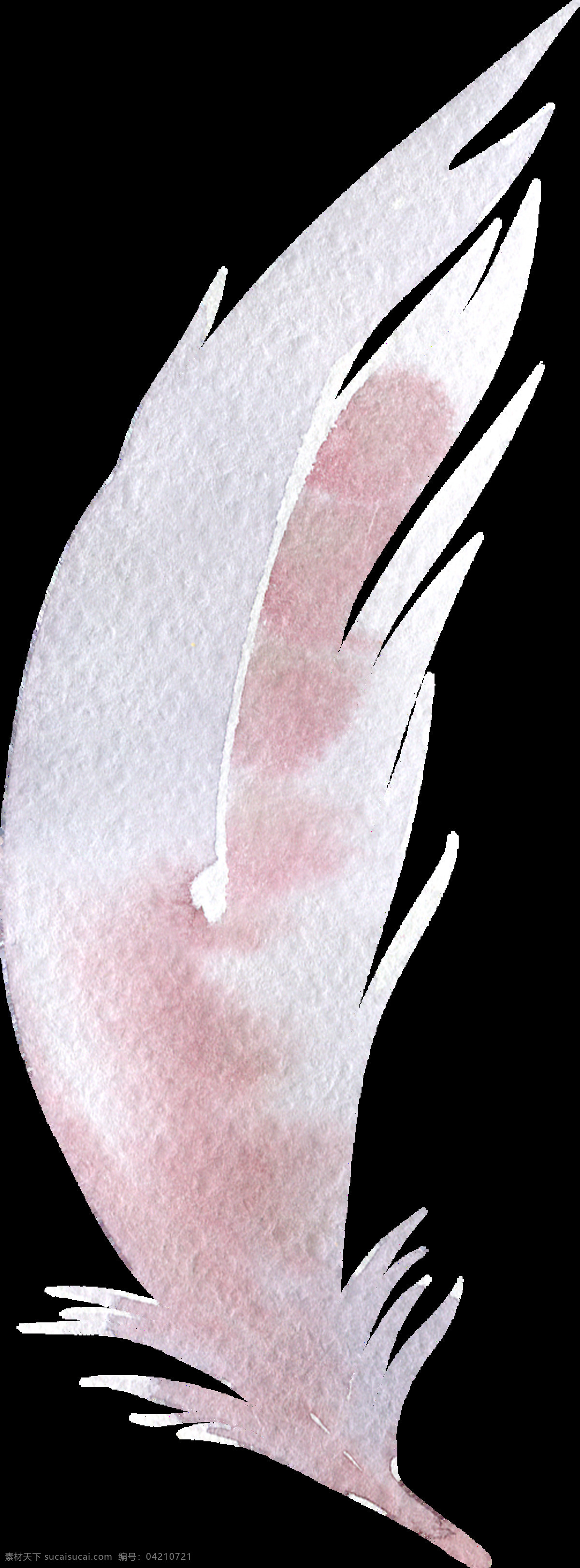 皎月 羽翼 卡通 水彩 透明 月色 美丽 透明素材 免扣素材 装饰图案