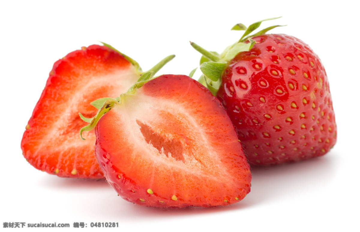 切开 草莓 切开的草莓 新鲜草莓 新鲜水果 水果摄影 蔬菜图片 餐饮美食
