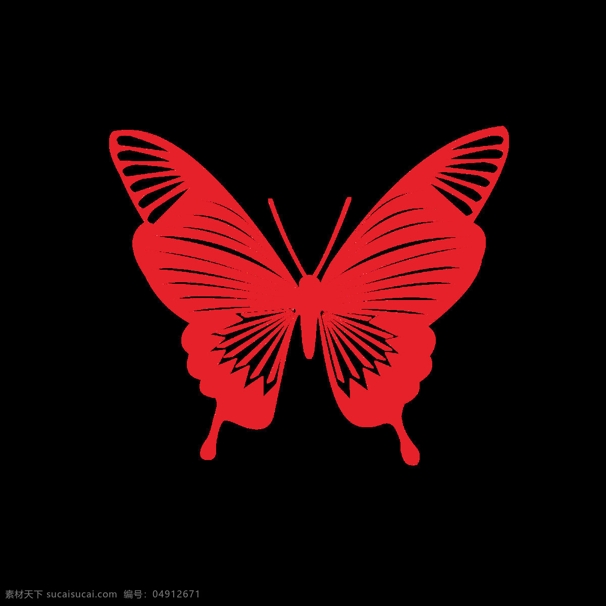中国 风 蝴蝶 剪纸 元素 红色 图案 中国风 喜庆 元素设计 图案设计