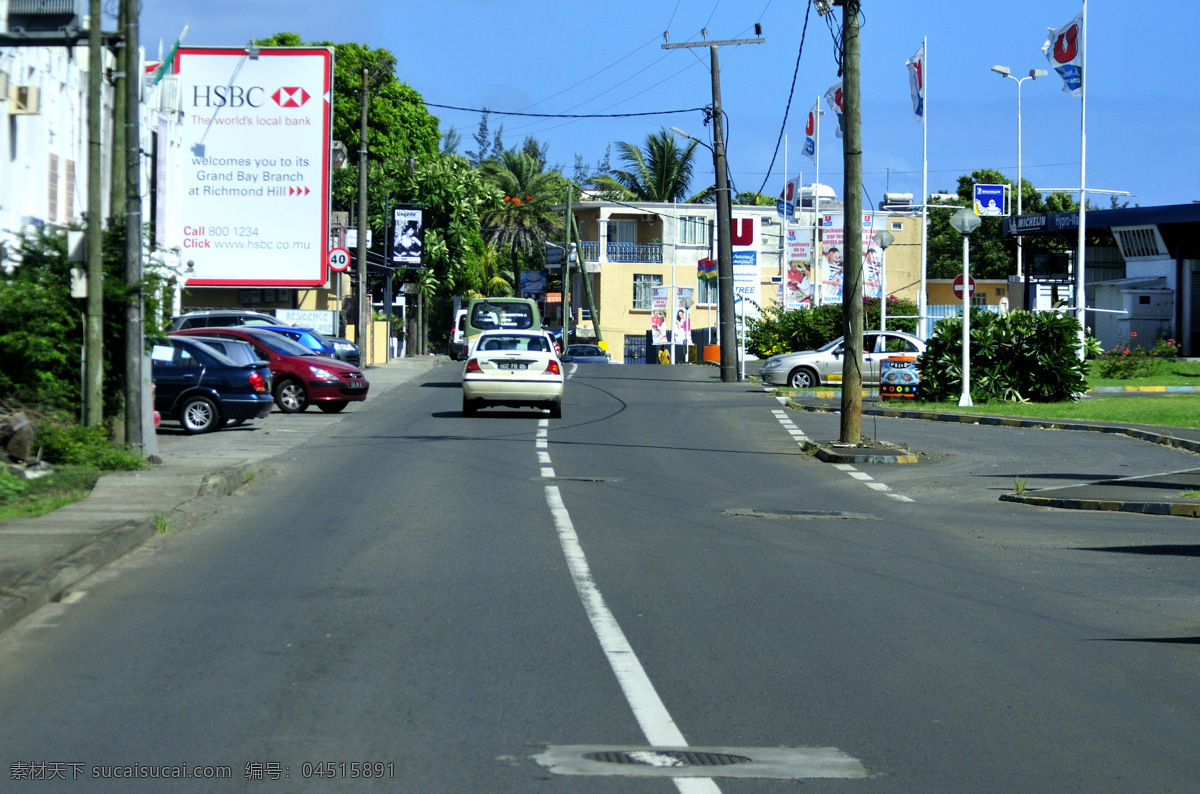 彩旗 草地 车辆 道路 电线杆 广告牌 国外旅游 建筑 毛里求斯 路易港 街景 人行道 楼房 米其林招牌 鲜花 树木 碧空蓝天 景观 印度洋岛国 旅游胜地 南印度洋島國 毛里求斯風光 旅游摄影 矢量图