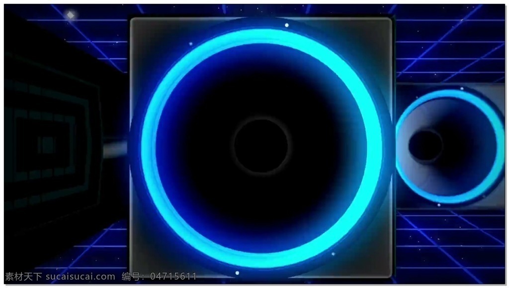 蓝色 光圈 动态 视频 蓝色光源 光斑散射 视觉享受 手机炫酷壁纸 电脑屏幕保护 高清视频素材 3d视频素材 特效视频素材
