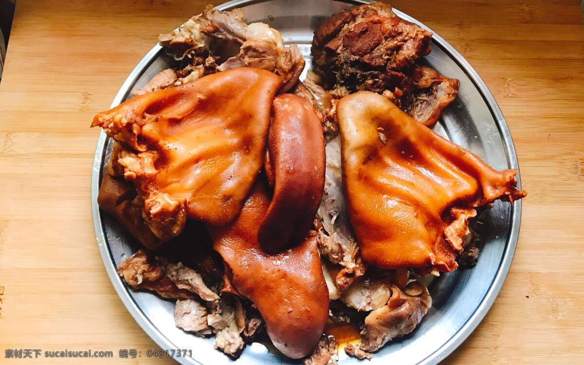 猪头肉 猪耳朵 猪肉 肉类 美食 餐饮美食 传统美食