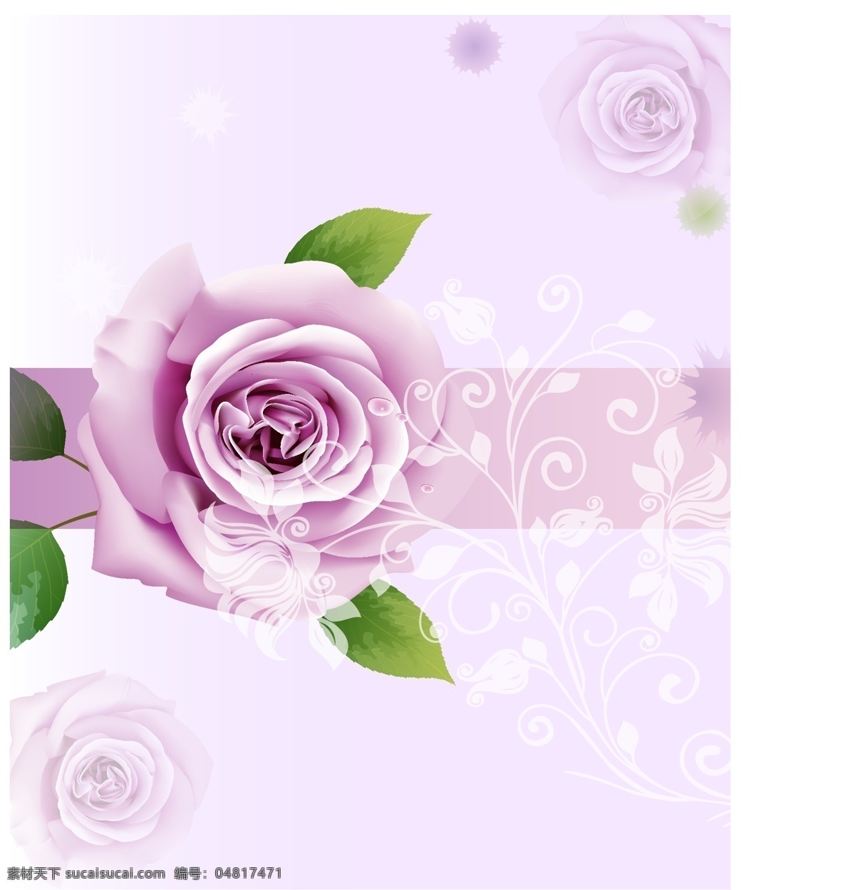 玫瑰花 白色花纹 粉色玫瑰花 淡粉渐变底纹 移门玫瑰 矢量 移门 花纹花边 底纹边框