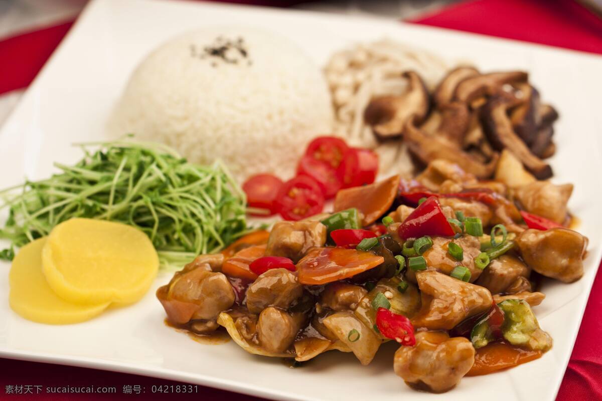 辣子鸡丁饭 辣子鸡丁套餐 快餐 套餐 方便美食 美味 食品 餐饮 饮食 套餐系列 传统美食 餐饮美食