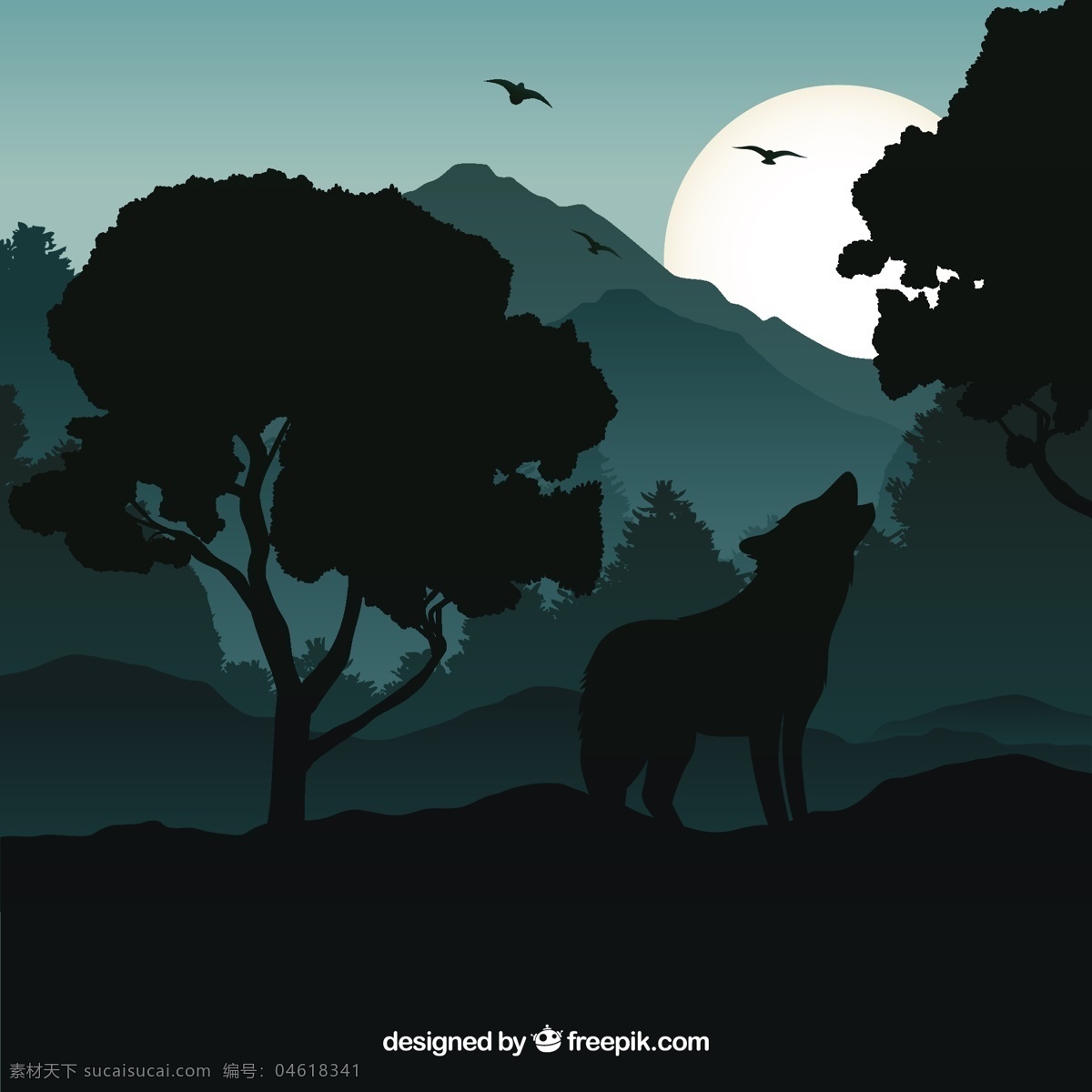 保 鲁夫 背景 夜间 嚎叫 自然 动物 风景 月亮 剪影 夜晚 狼 野生 动物剪影 猎人 野生动物 食肉动物