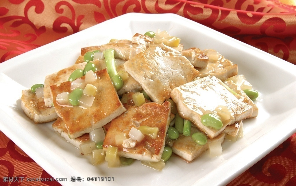 香葱老豆腐 美食 传统美食 餐饮美食 高清菜谱用图