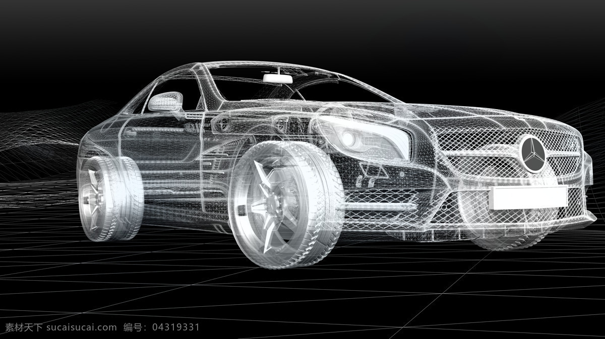 奔驰汽车 奔驰 汽车 线描 轿车 结构 透视 动感 时尚 架构 设计图 交通工具 现代科技 梅赛德斯 豪华汽车 汽车科技 高清大图