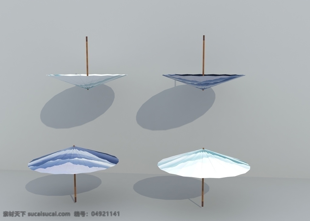油纸伞 伞 水墨画 古典风 吊伞 装饰物 3d设计 3d作品 max