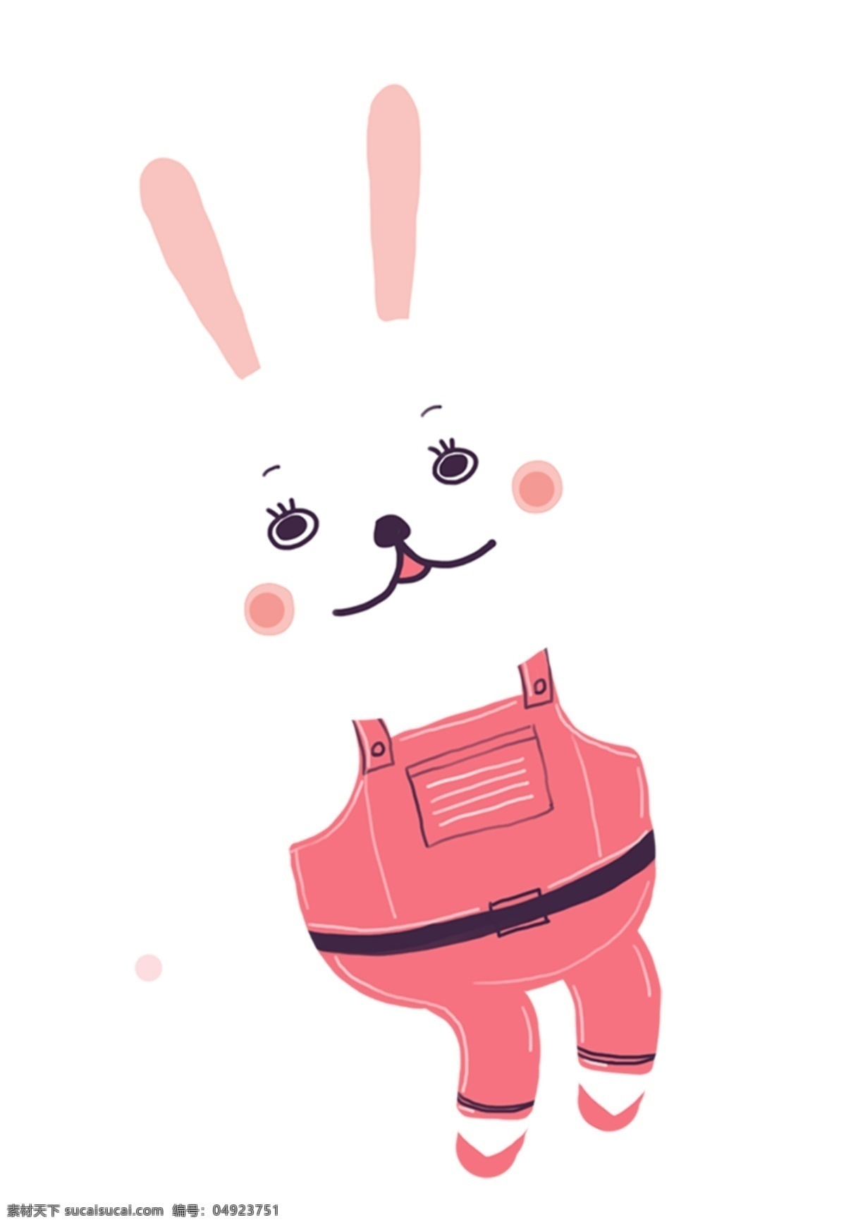 卡通白兔图案 卡通 动物 白兔 兔子 图案