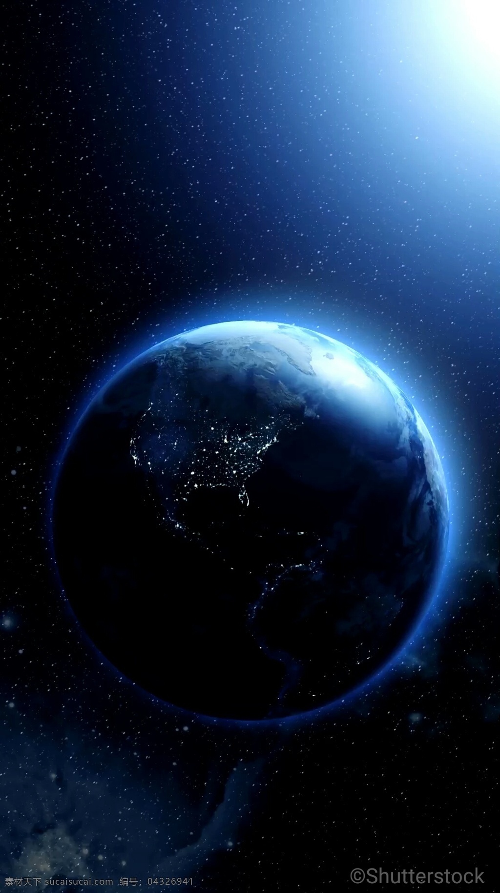 蓝色 创意 科技 星球 唯美 星空 背景