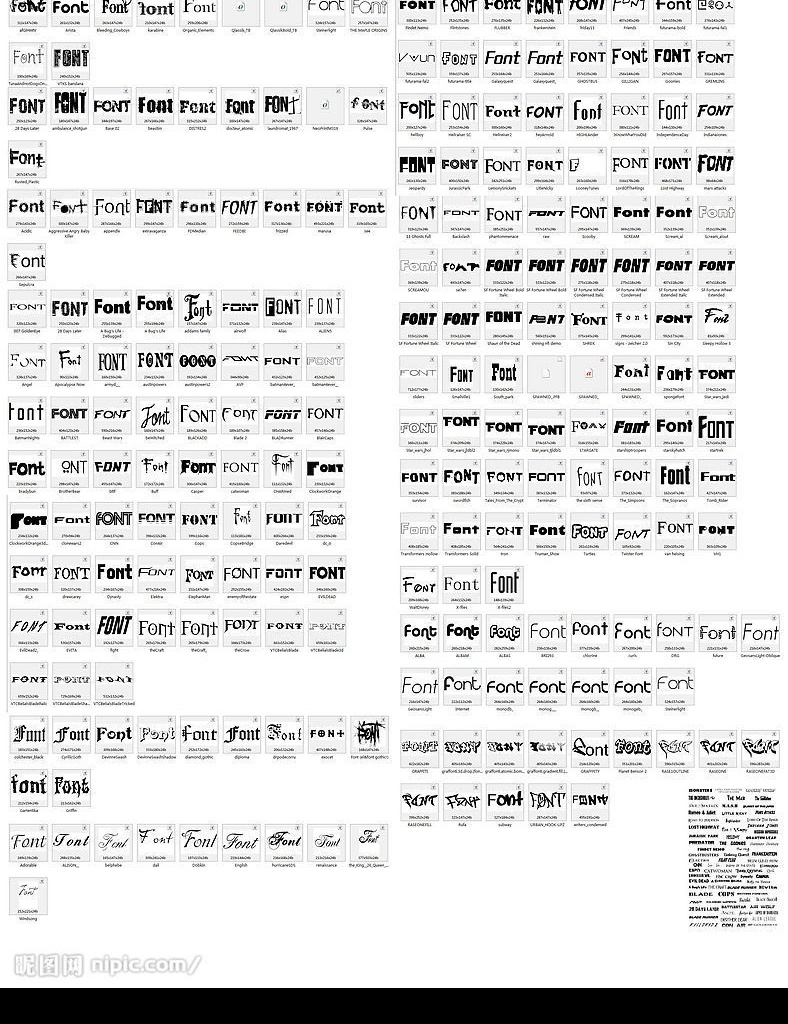 200 款 精选 超酷 英文 字体 专用 艺术设计 字体打包 艺术 常用 好看 漂亮 稀有 个性 字库 ttf格式 字体下载 英文字体 源文件库 ttf