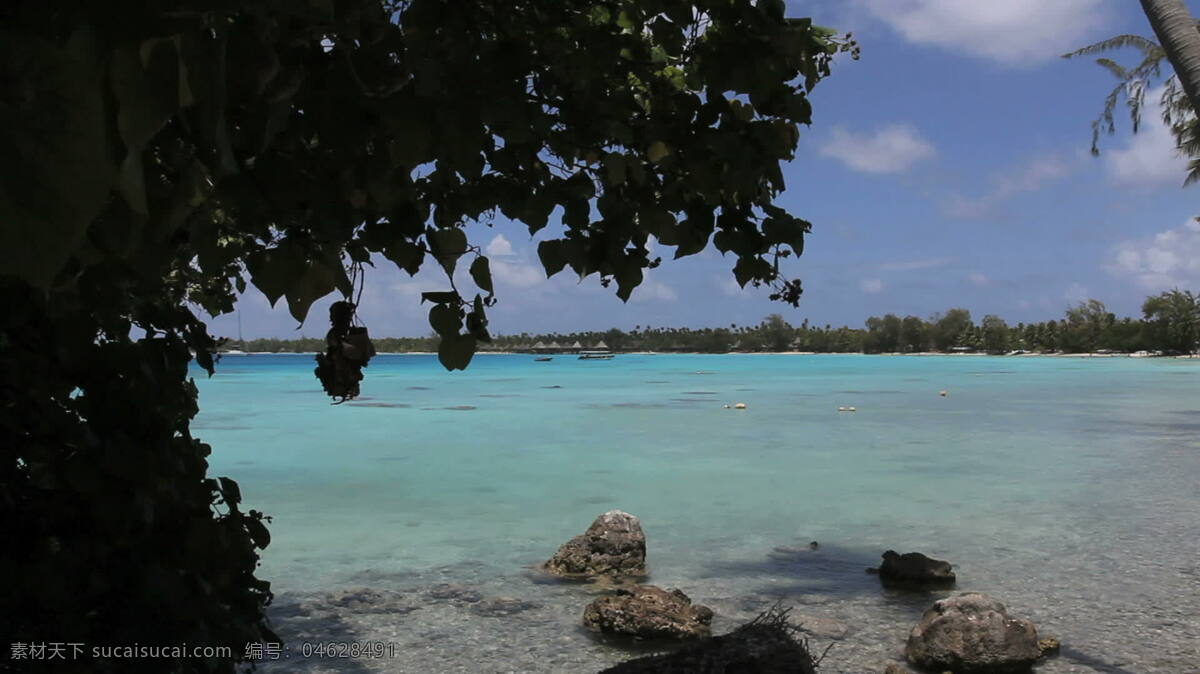 伊罗 蓝绿色 泻湖 股票 视频 海洋 蓝色 绿色 沙滩 太平洋 岩石 法属波利尼西亚 热带 环礁 朗 阿诺 水 波 湿 其他视频