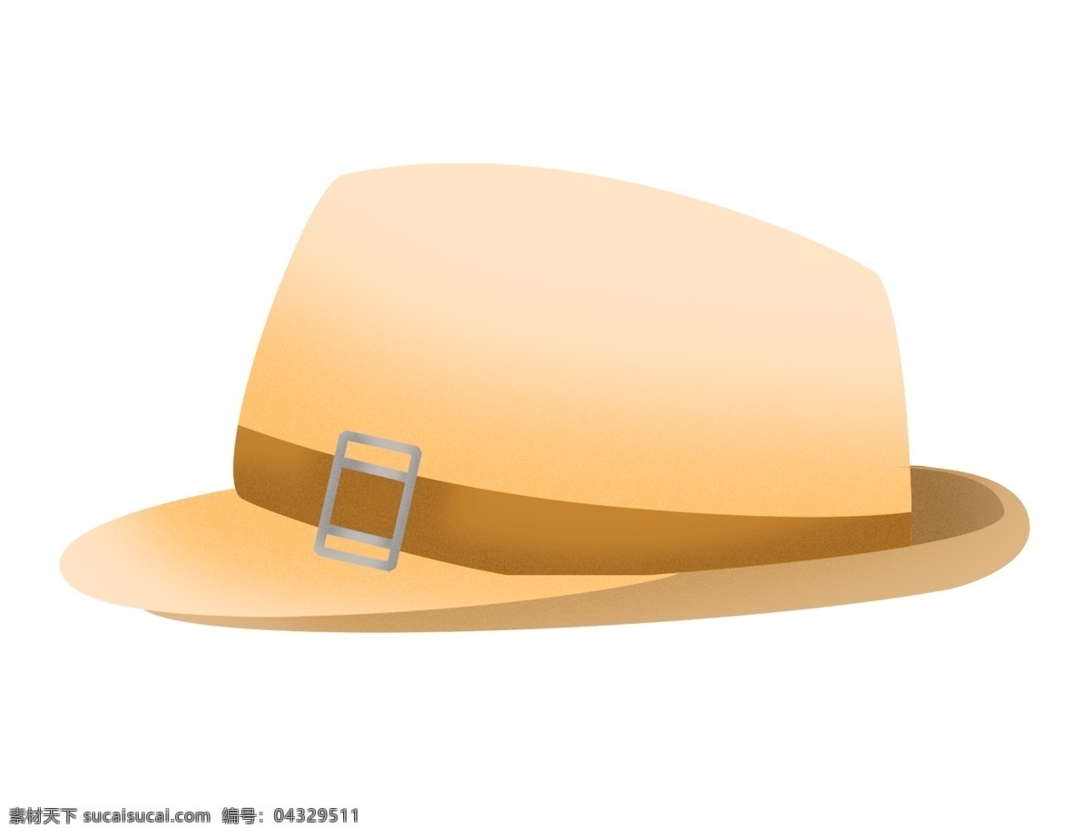 黄色男士帽子 男士用品 帽子 礼帽