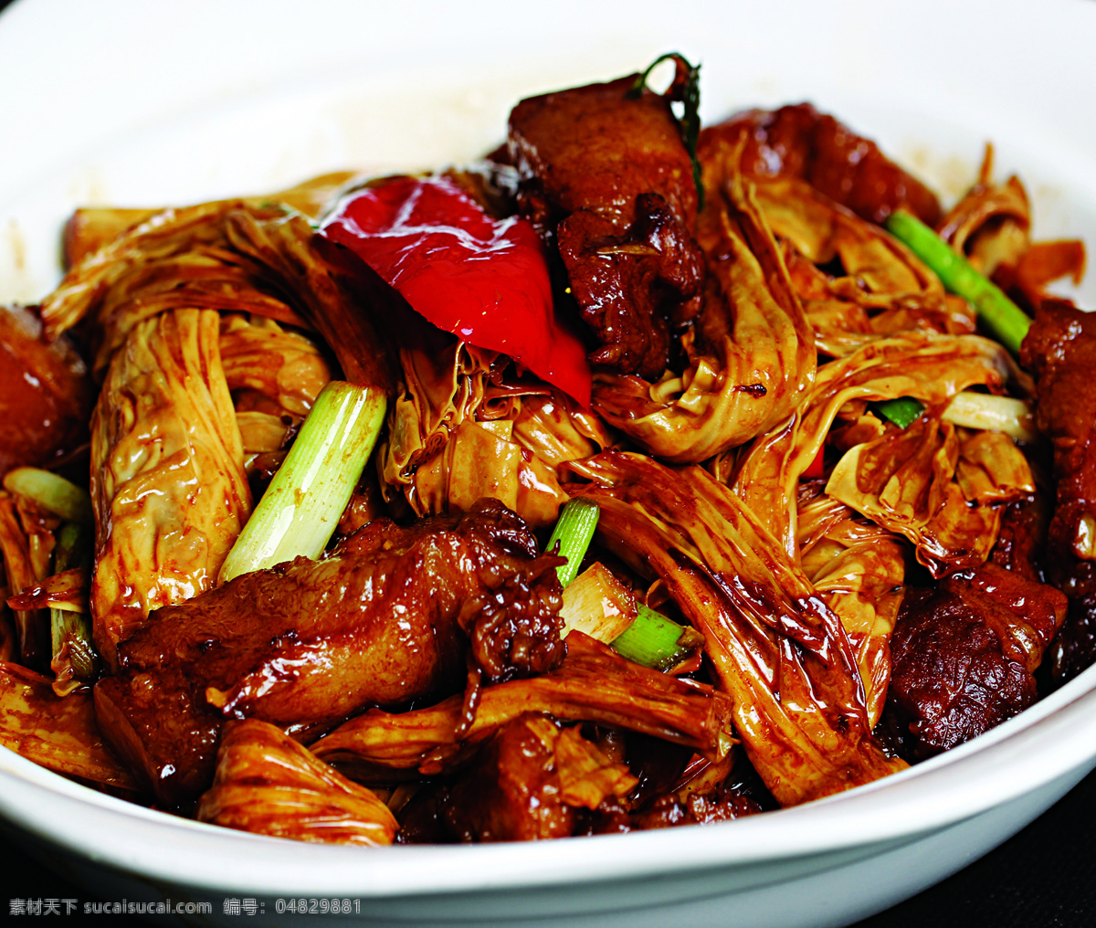 腐竹 腐竹烧肉 传统美食 餐饮美食