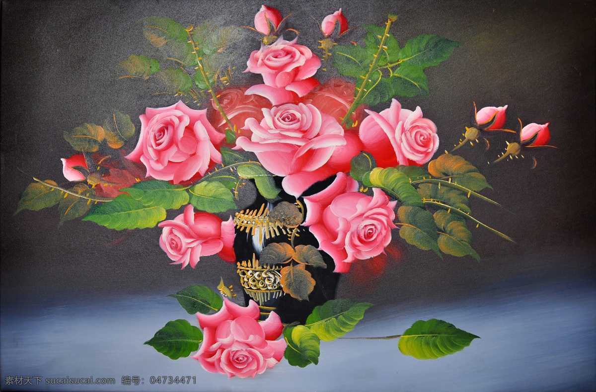 百合 高清 高清模板下载 花卉 绘画书法 玫瑰 文化艺术 油画 无框画 装饰画 高清设计素材 家居装饰素材