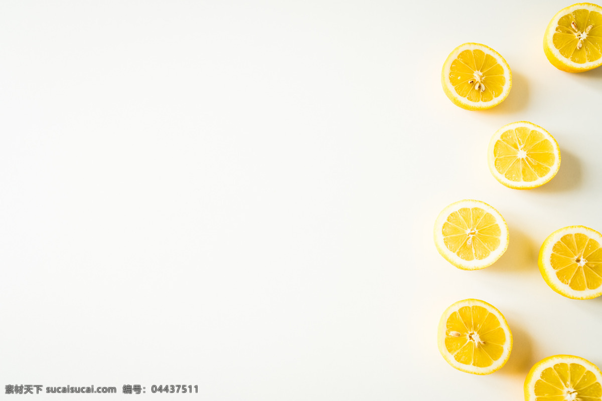 柠檬片背景 柠檬片 黄色 多个 可爱的 柠檬