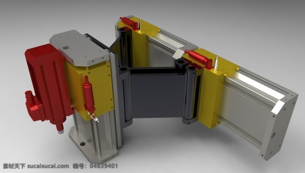 重型 数控 龙门 线性 机 雕刻机 3d模型素材 其他3d模型