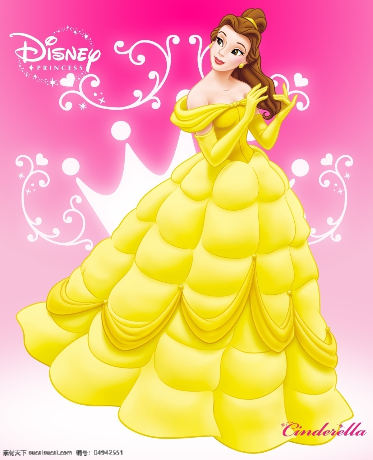 迪士尼公主 高清 t恤印花 婴童印花 可爱公主 公主 动漫动画 动漫人物