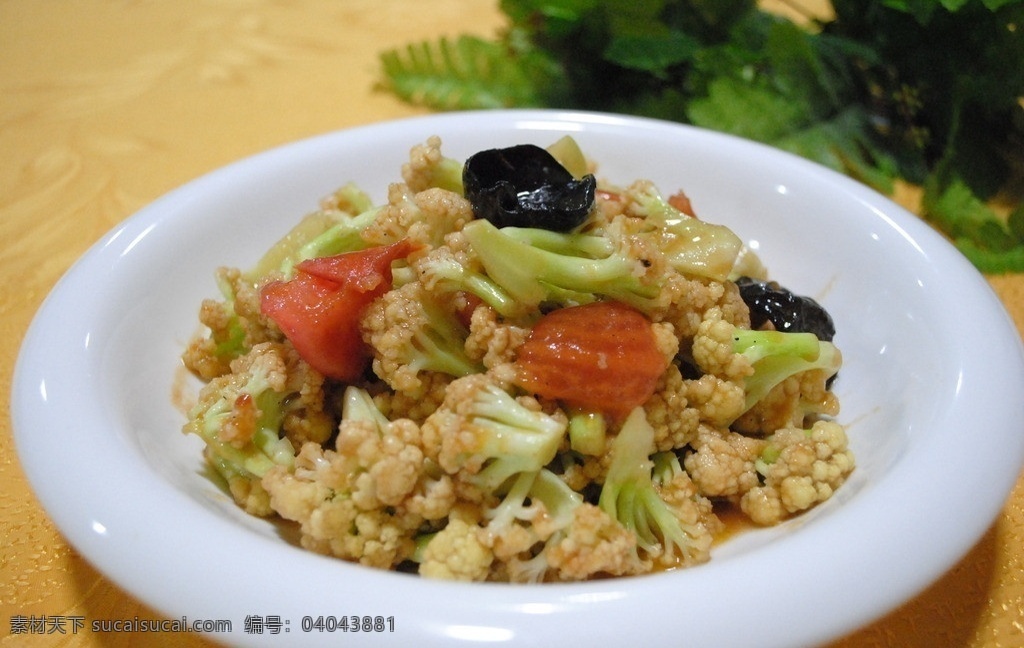 清炒花菜 花菜 花椰菜 木耳 西红柿 清淡 酒店 美食 美食摄影 酒店美食 家常菜 传统美食 餐饮美食