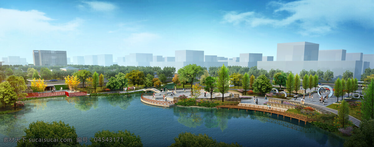 湿地 公园 亲水 平台 效果图 3d设计 景观 室外模型 亲水平台 3d模型素材 建筑模型
