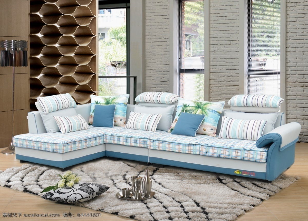 沙发图片 沙发 客厅 组合 布艺 现代 分层