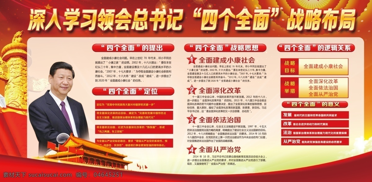 四个全面战略布局素材图片下载-素材编号04645251-素材天下图库