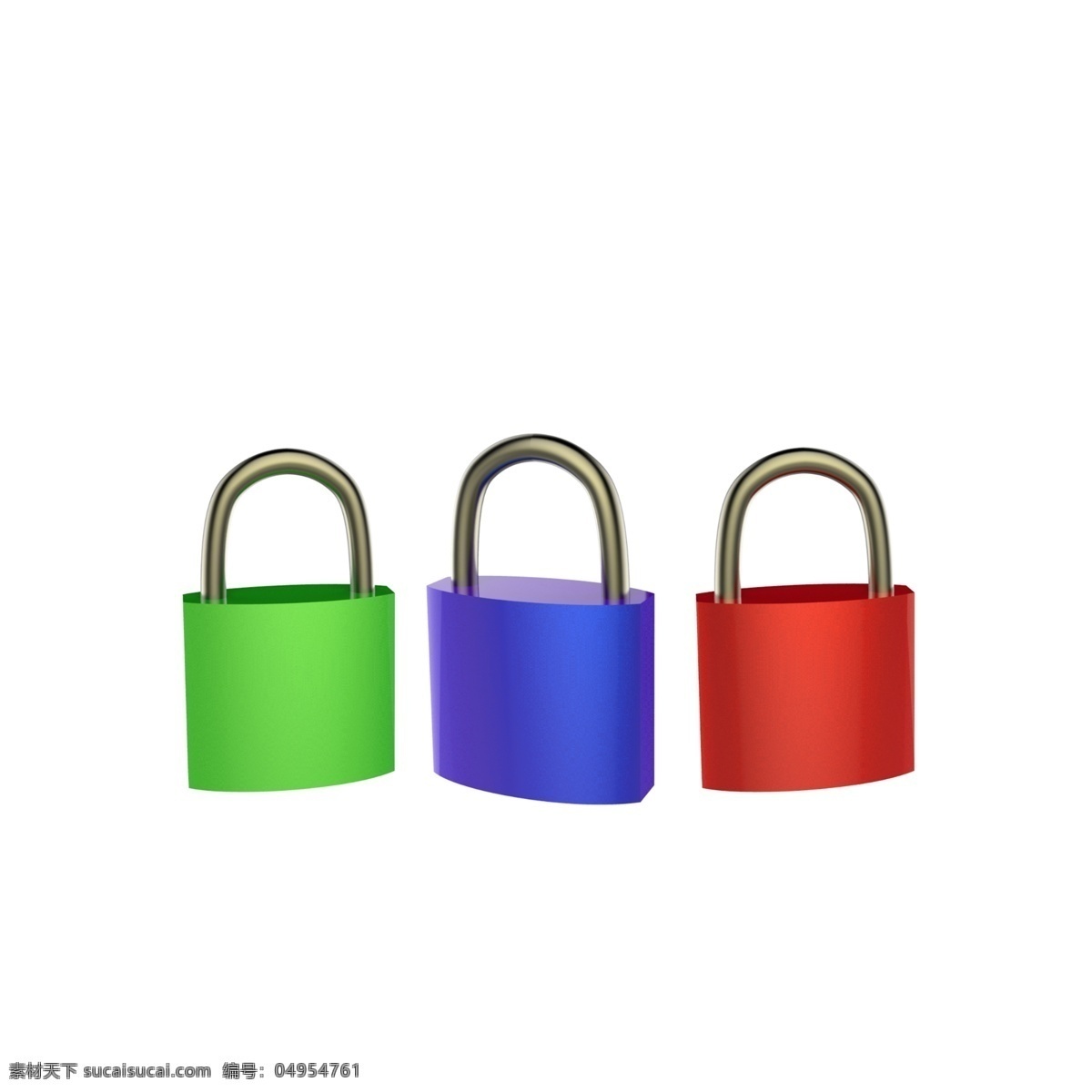 仿真彩色的锁 锁 紫色的锁 红色的锁 绿色的锁