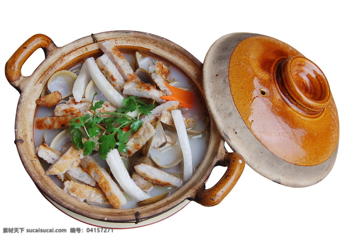 鱼饼煲白萝卜 鱼饼 白萝卜 萝卜 菜式 传统美食 餐饮美食