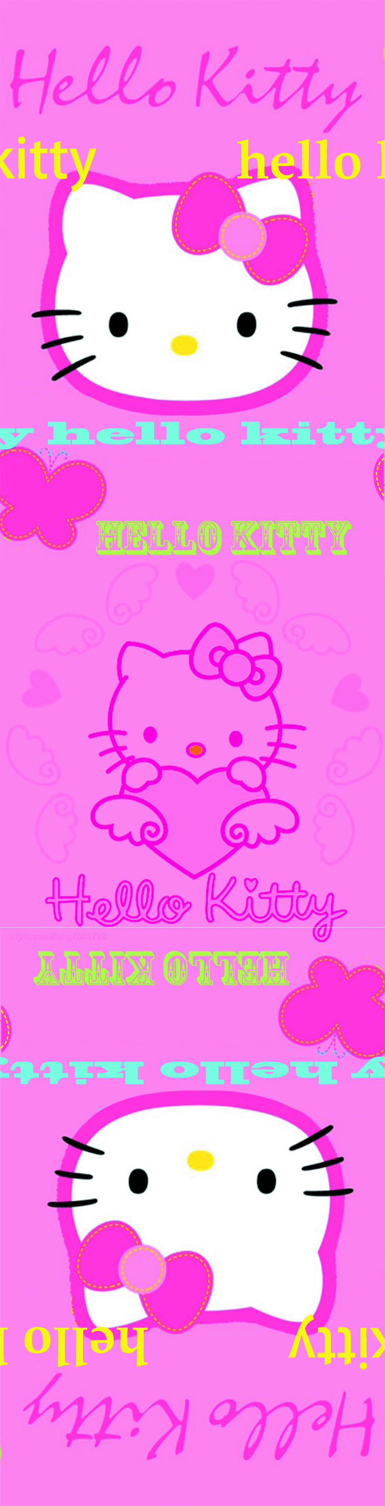 kitty hello 简单 卡通 清新 矢量图