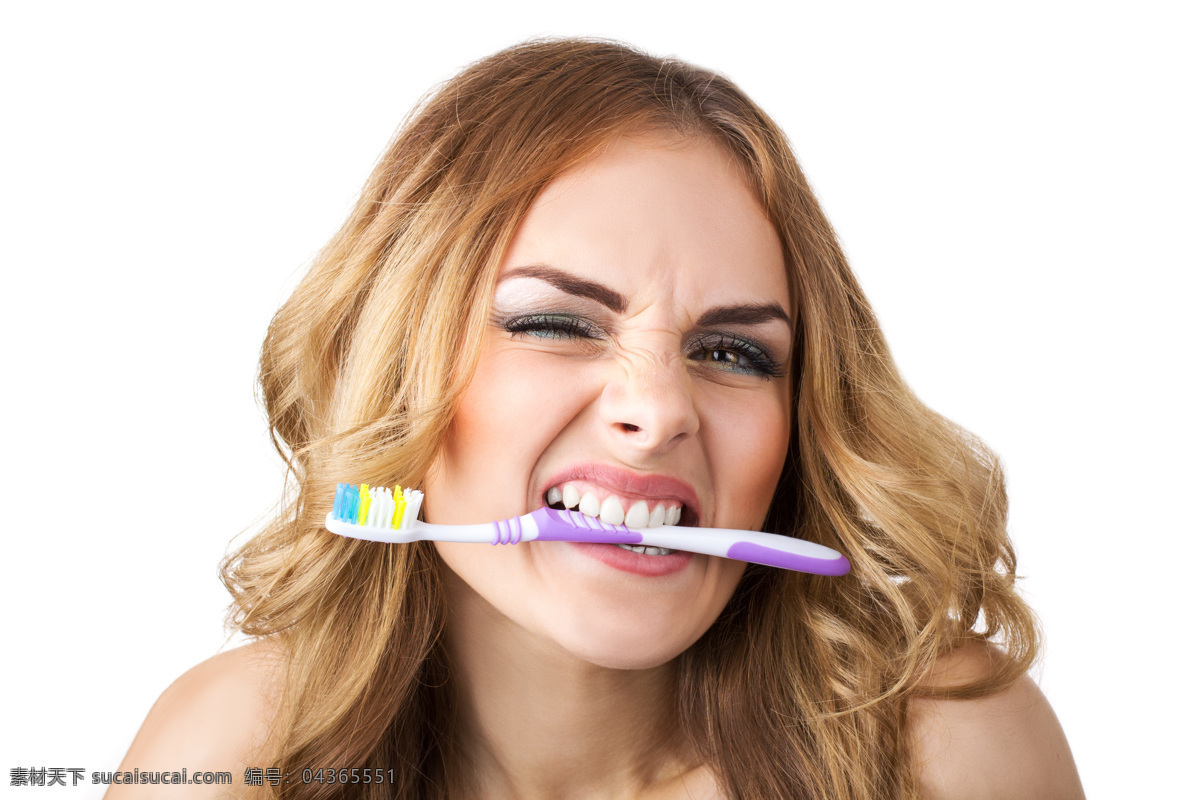 咬 牙刷 美女图片 美女 欧美女性 外国女人 牙科 医疗护理 现代科技