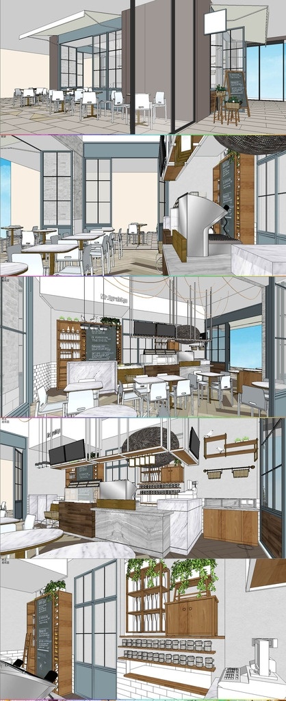 su 模型 现代 餐厅 草图大师 su模型 sketchup 餐厅案例 现代餐厅 澳洲餐厅 3d设计 3d作品 max