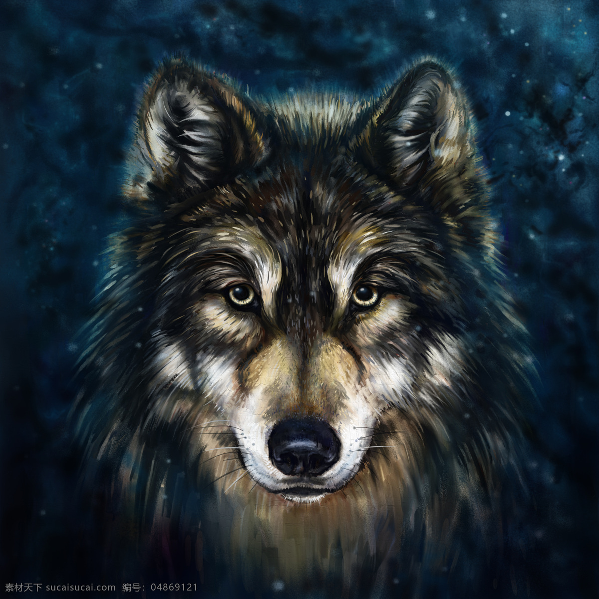 狼油画写生 狼 狼油画 狼插画 动物插画 矢量动物 动物油画 绘画艺术 陆地动物 生物世界 黑色