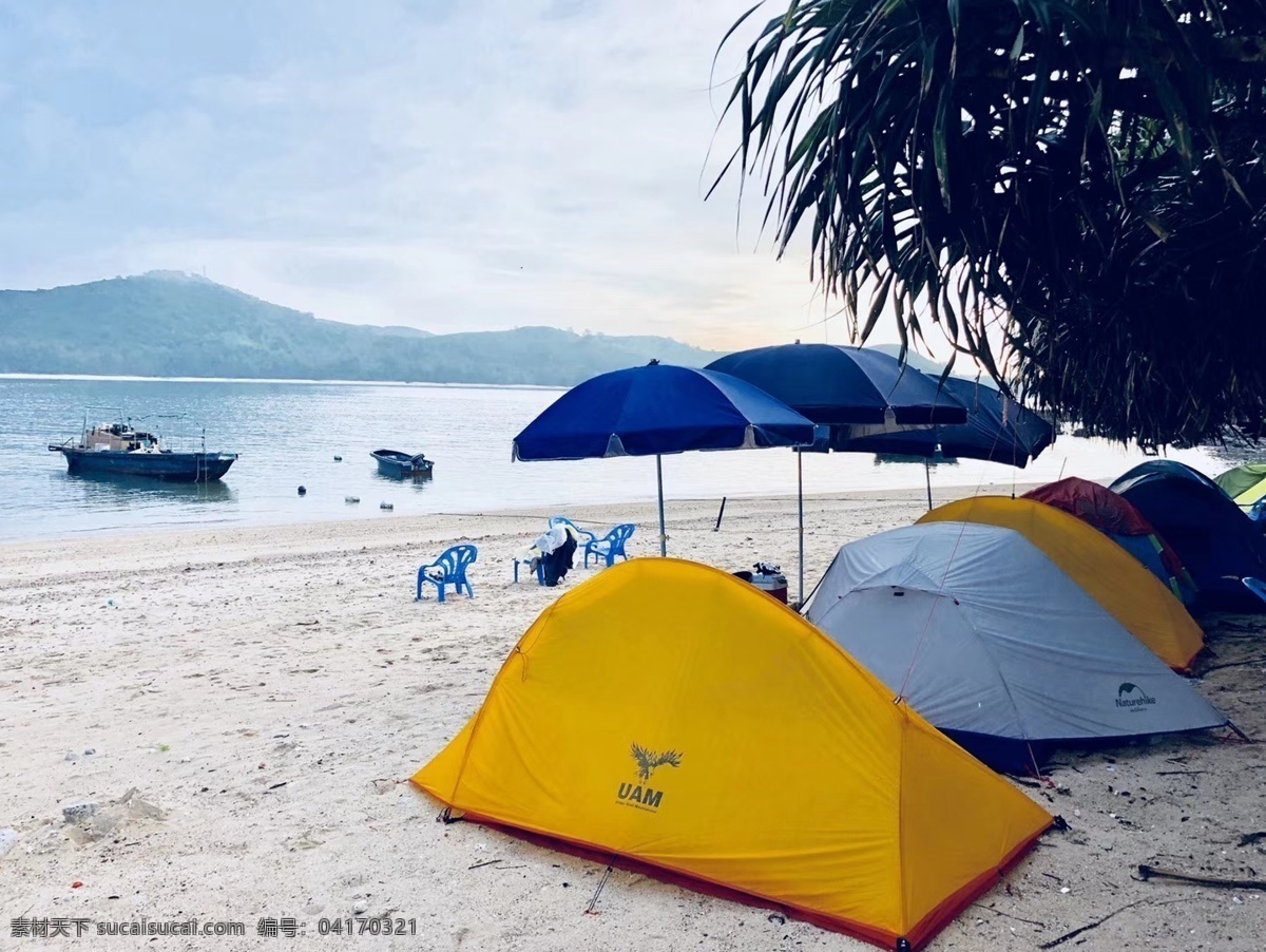 海边露营 海滩 露营 沙滩帐篷 海滩风景 帐篷露营 旅游摄影 国内旅游