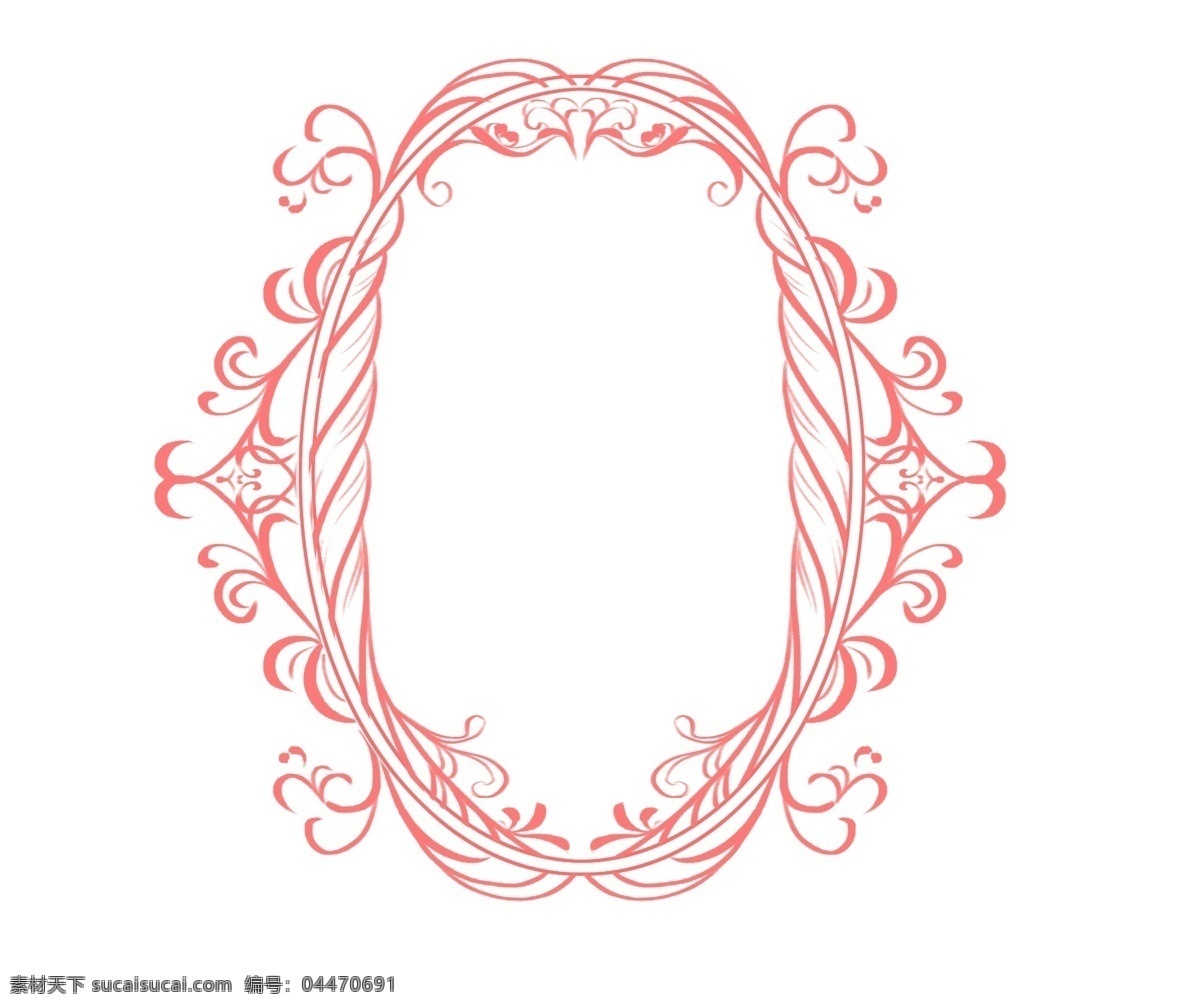 粉红色 洛 可可 风格 边框 欧洲镜框 缠绕 可自行组合 装饰边框 繁复 情人节边框 浪漫