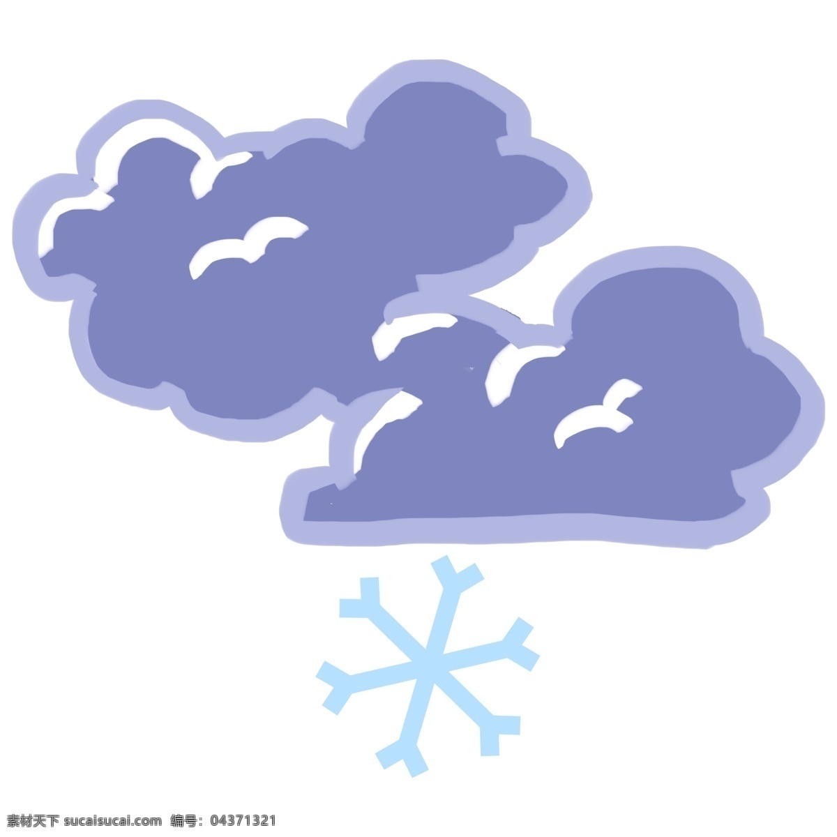 小雪 天气 图标 插画 小雪的天气 卡通插画 天气图标 天气插画 气象 下雪 雪天的天气 雪花 雪
