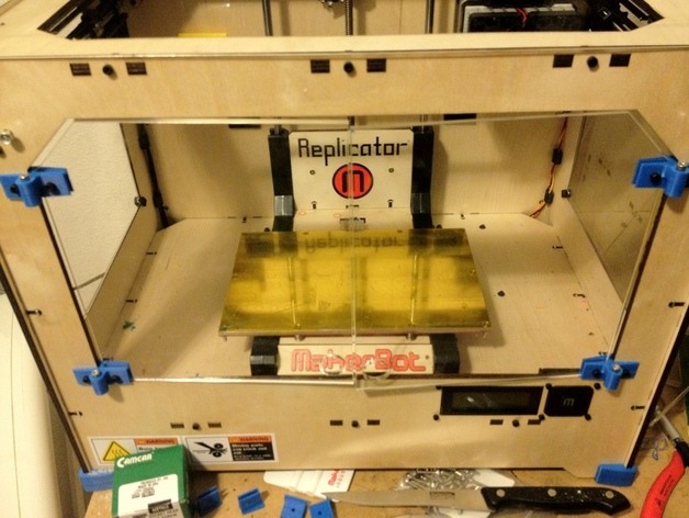 完全 复制 大门 3d打印模型 3d 打印 模型 罩 由镭射切割 激光切割机 makerbot stl 黄色