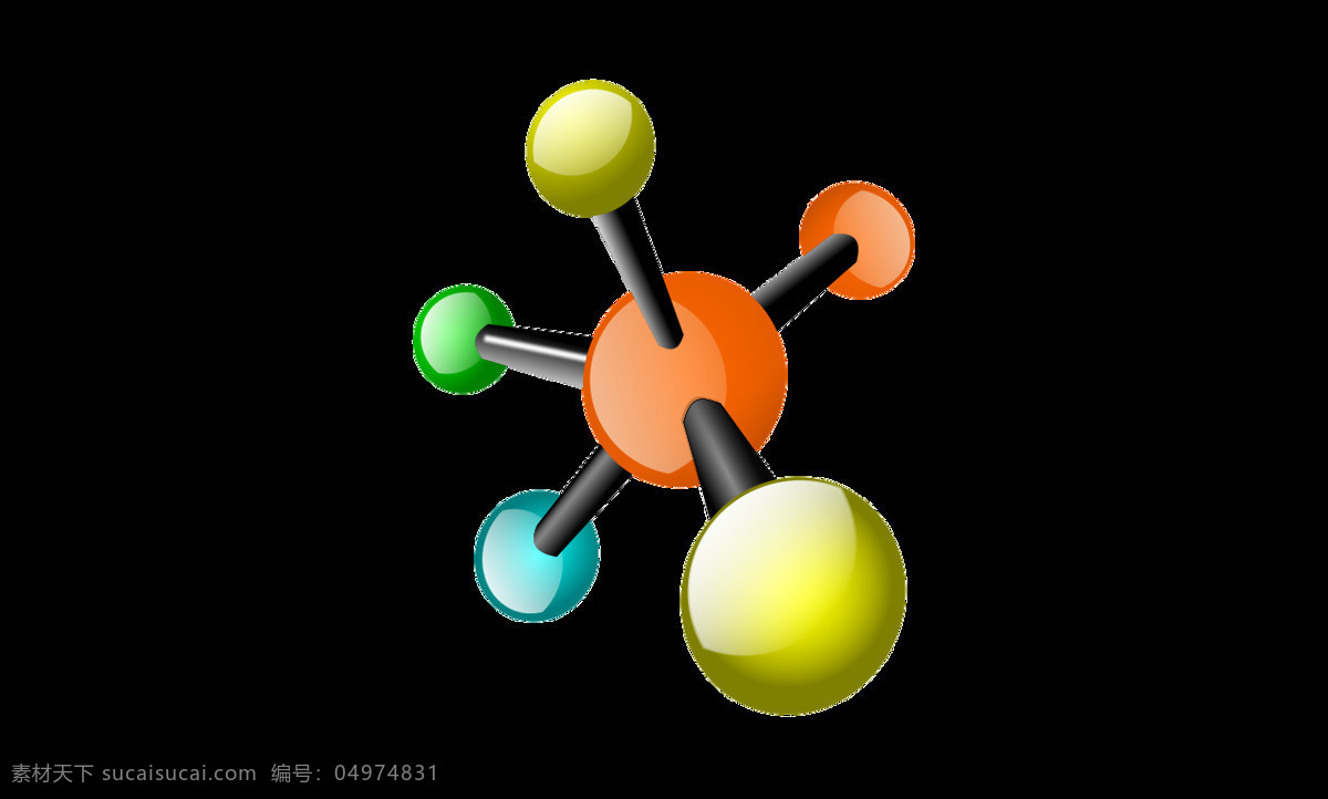 创意 分子结构 元素 png元素 分子 科技 免抠元素 透明素材
