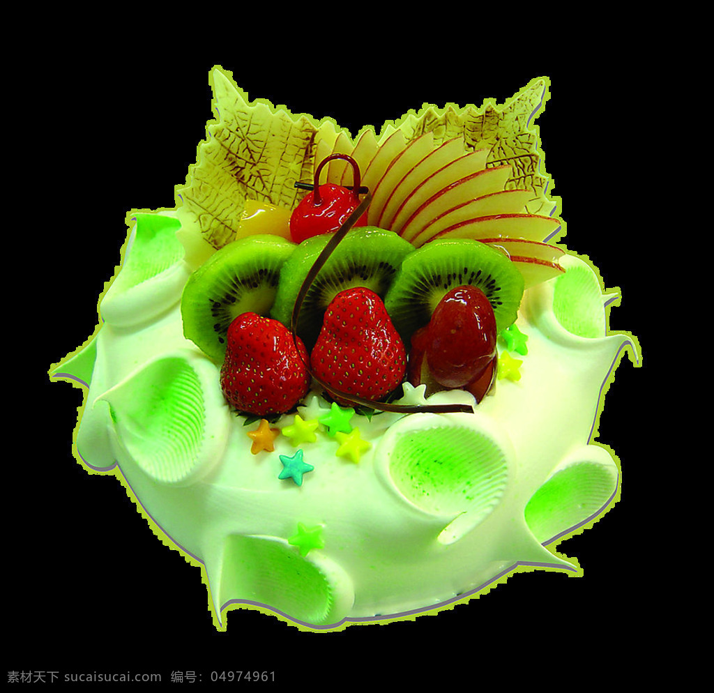 浅绿色 草莓 水果 蛋糕 png蛋糕 蛋糕模型 蛋糕图案 精美蛋糕素材 猕猴桃蛋糕 浅绿色蛋糕
