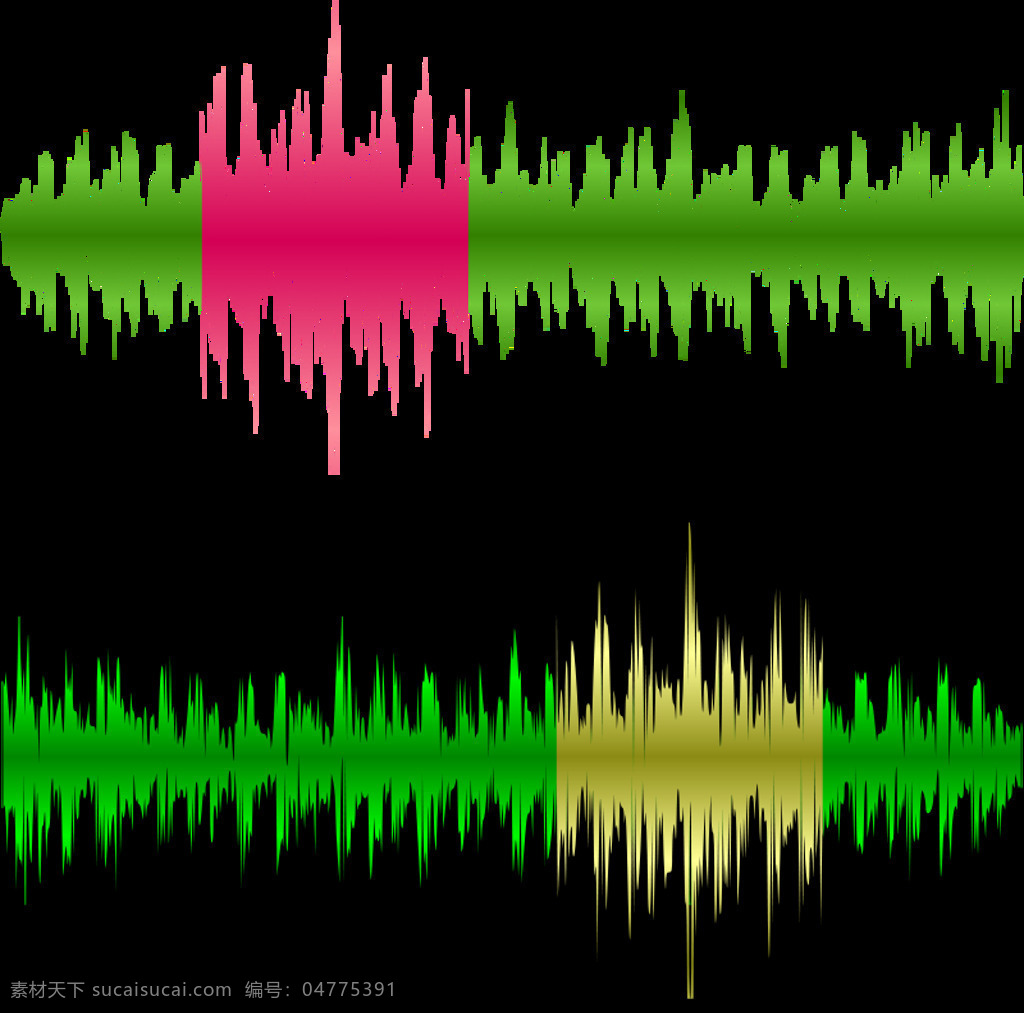 两个波形 音乐 记录 音序器 的声音 波 svg 黑色