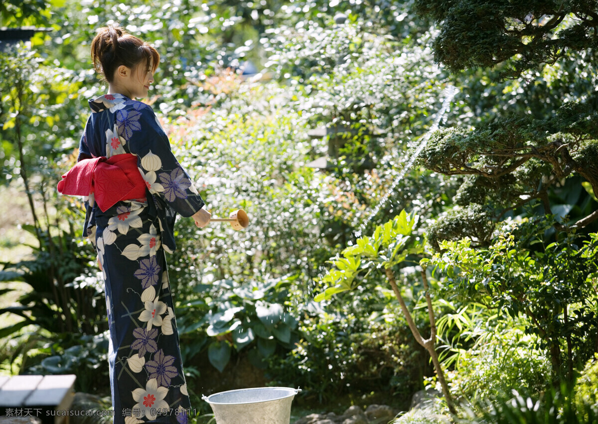 穿 和服 日本美女 日本夏天 女性 性感美女 日本文化 模特 美女写真 摄影图 高清图片 美女图片 人物图片