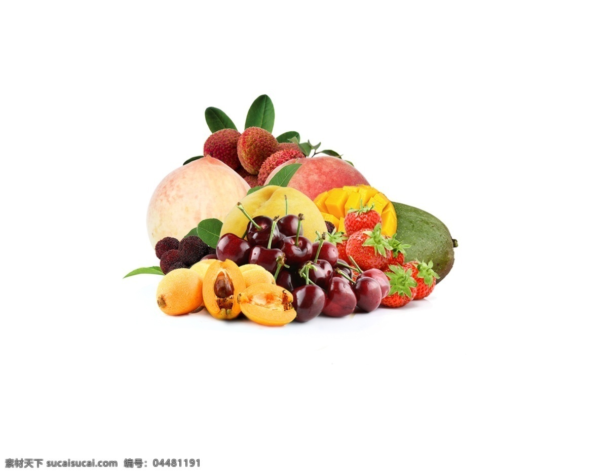 水果分层素材 设计素材 食品餐饮 水果 炫彩餐饮