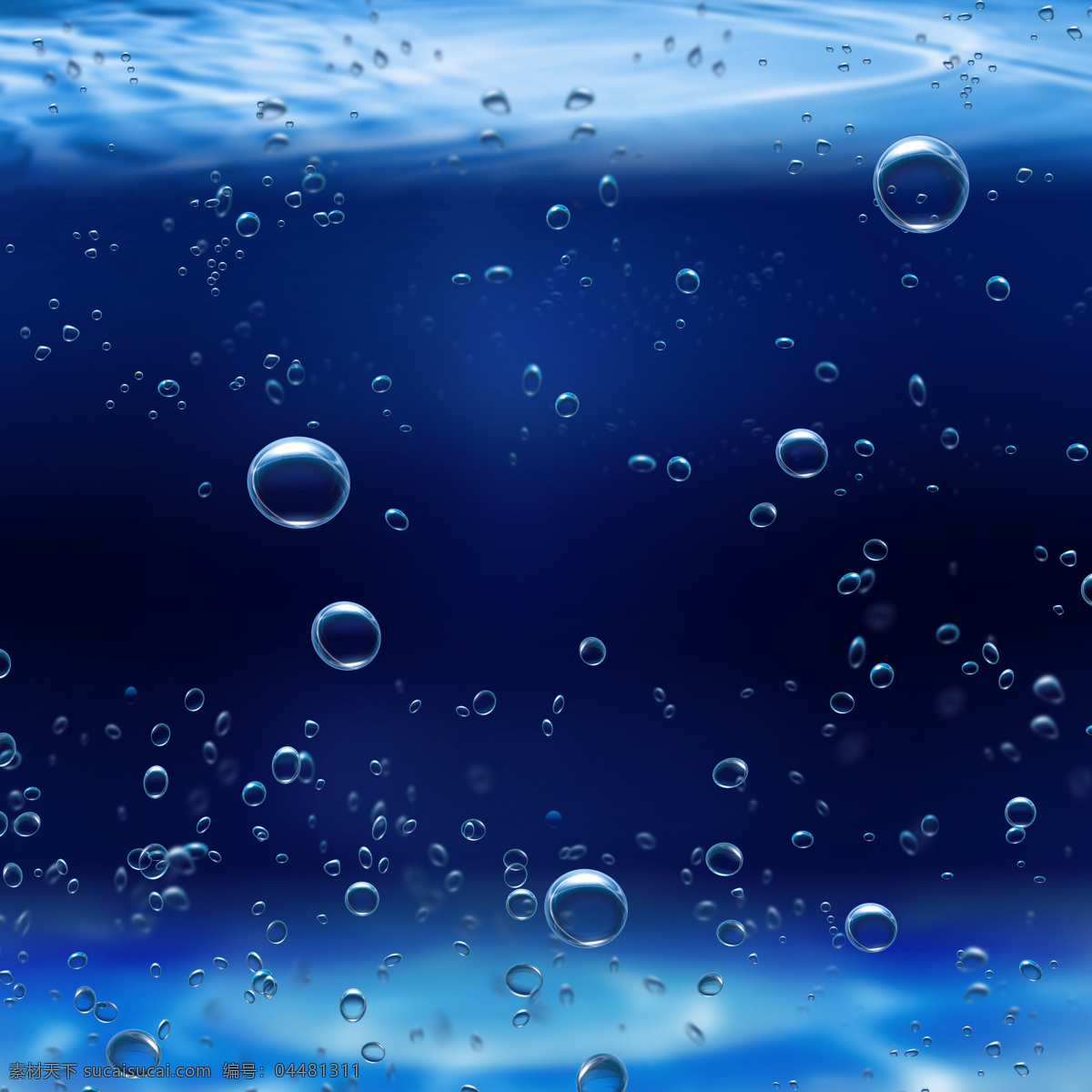蓝色 水底 泡泡 蓝色水底 气泡 背景 高清图片 冰水烈火 生活百科