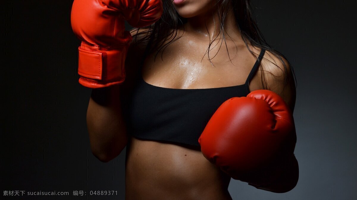 拳击美女 运动 健身 拳击运动 拳击
