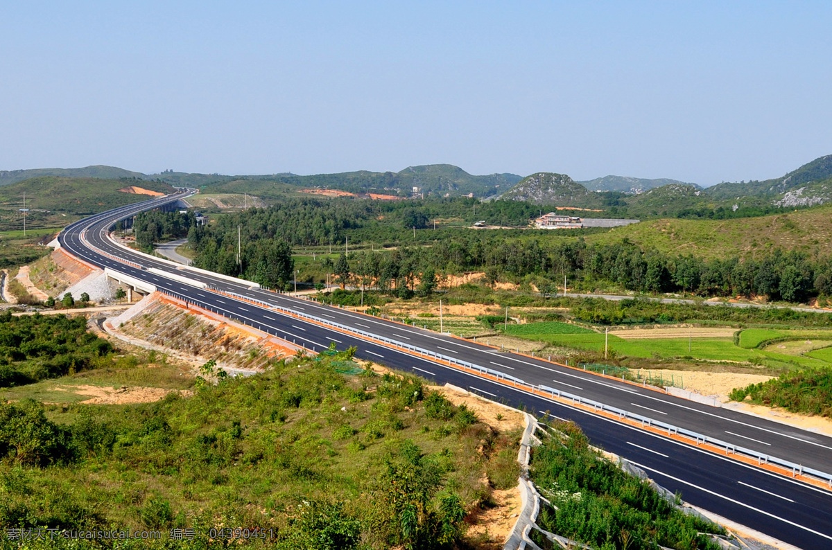 高速公路 道路 山峦 建筑景观 自然景观