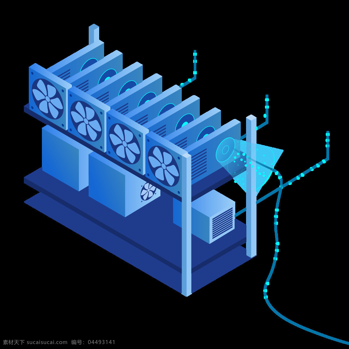 变压器 蓝色 变电站 立体图 3d变电站 海报矢量 画册设计