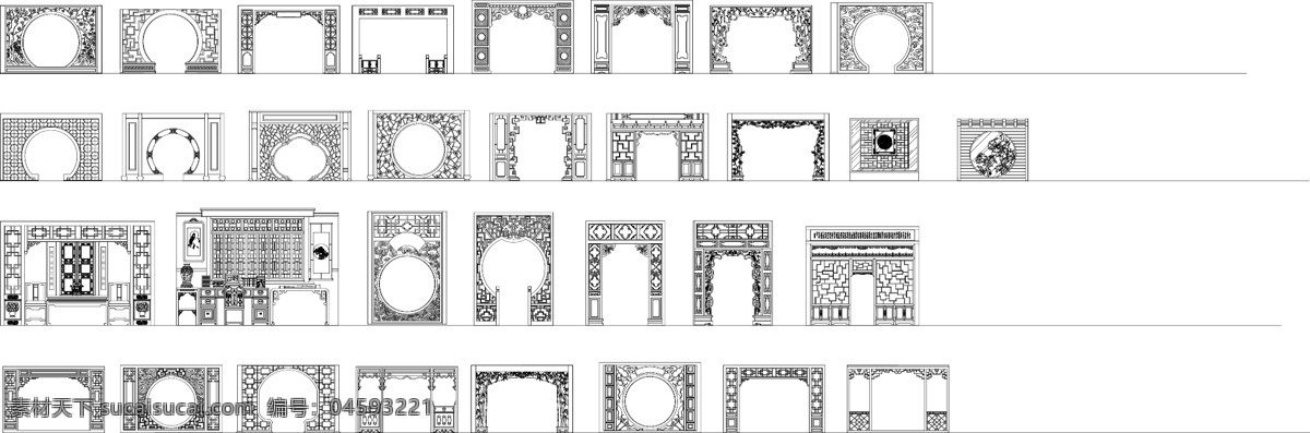 雕花 古典 古典雕花 古典文化 其他设计 中国风 门洞 模块 矢量 模板下载 门洞模块 psd源文件
