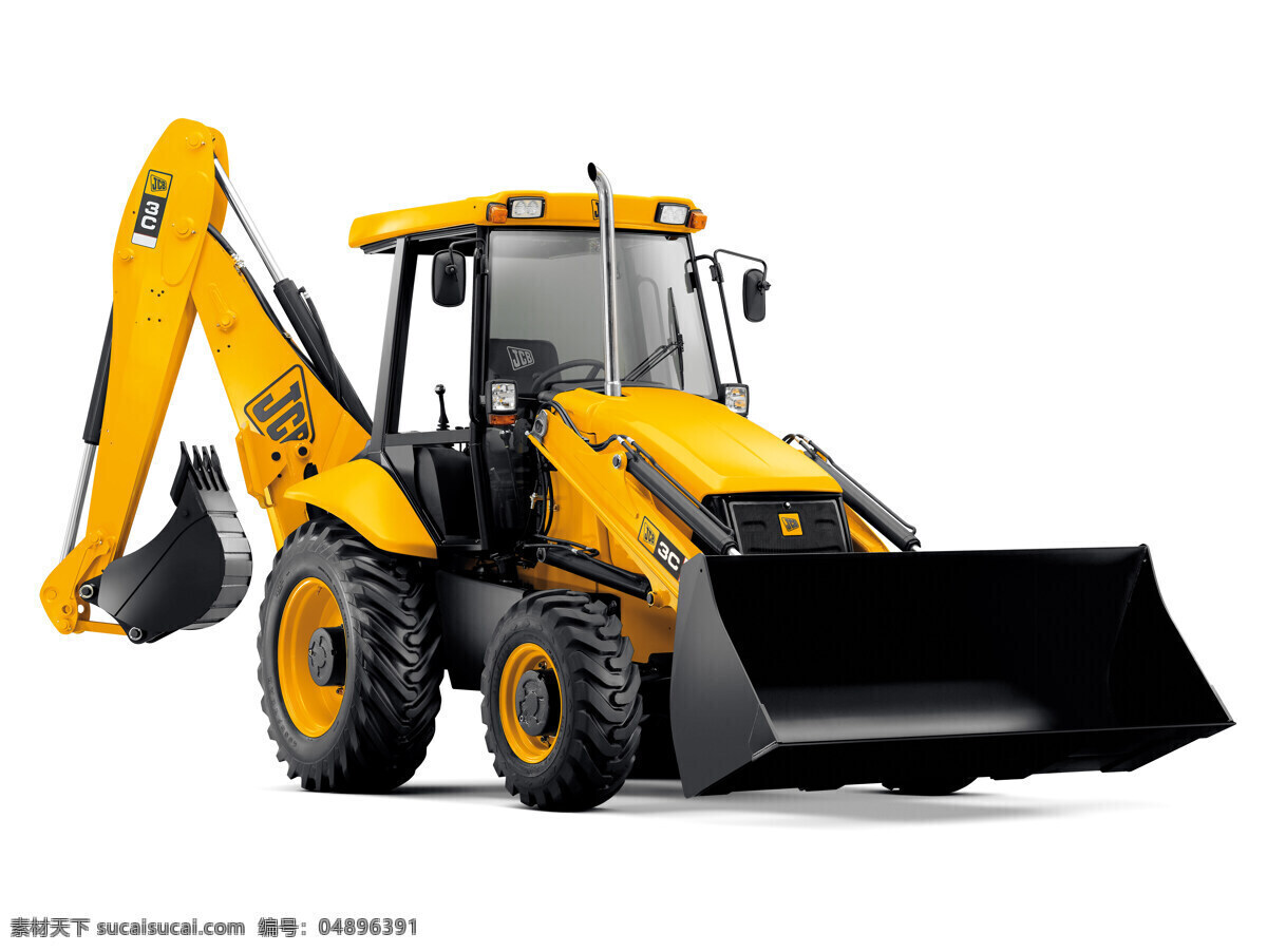 jcb 两头忙 铲车 挖掘机 轮式 静态 现代科技 工业生产