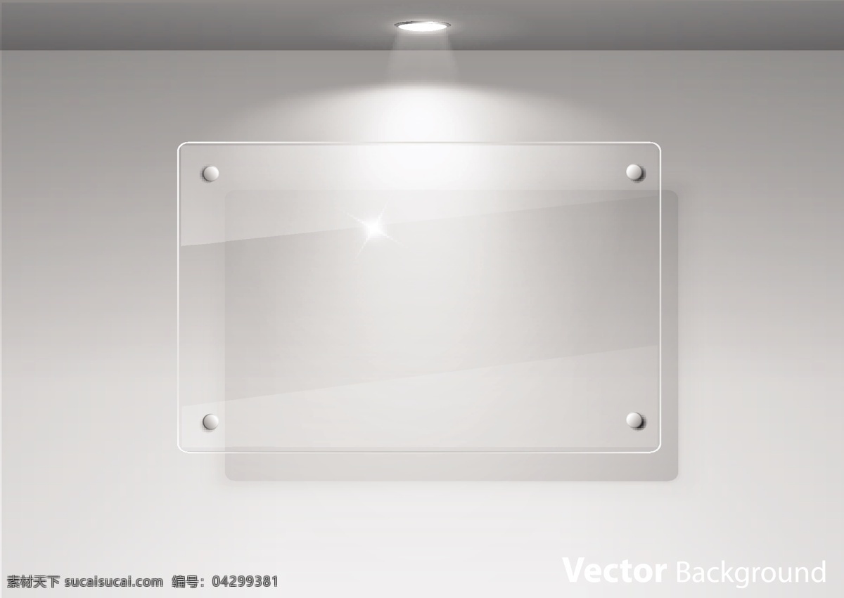 透明 有机玻璃 展示窗 背景 花纹 图案 元素 矢量 矢量图